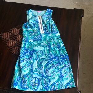 Lilly Pulitzer Vibrant Sleeveless Dress with Paisley Print worn twice.